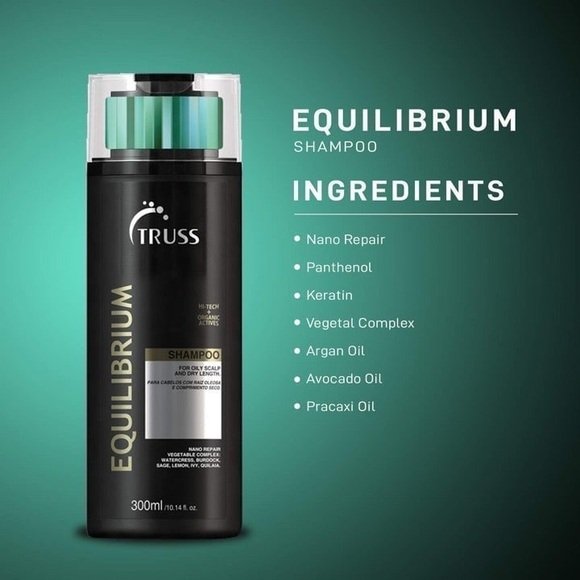 TRUSS Professional Equilibrium Shampoo Oily Hair 10.14oz Treatment Haircare - Picture 7 of 15